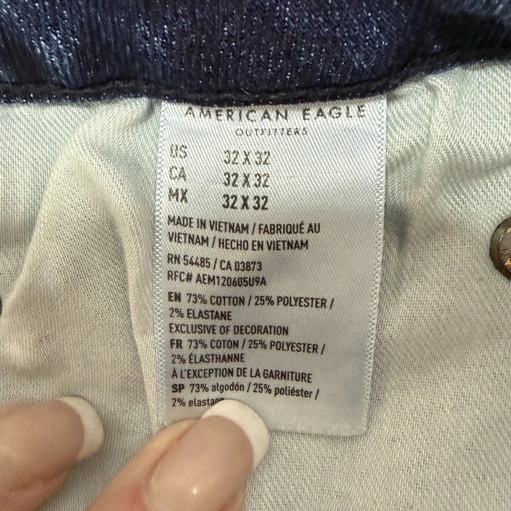 American Eagle SLIM Jeans Men’s Size 32x32 Blue Medium Wash Flex Stretch Denim - Picture 9 of 11